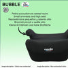 Seggiolino auto rialzato - NANIA - Bubblefix - Gruppo 3 - Isofix - I-Size - 126-150 cm - Nero