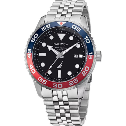 Orologio Uomo Nautica Pacific Beach Nappbf139 Bracciale Acciaio Blu