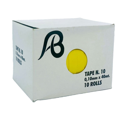 Nastro Per Pinza Legatrice Tape N. 10 Giallo Alvaro Bernardoni cf.10 Rotoli