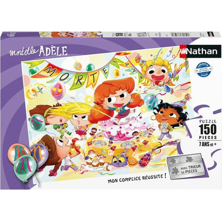 Nathan Mortel Compleanno Mortelle Adele Puzzle - NATHAN - 150 pezzi - Cartoni animati e fumetti - Bambino