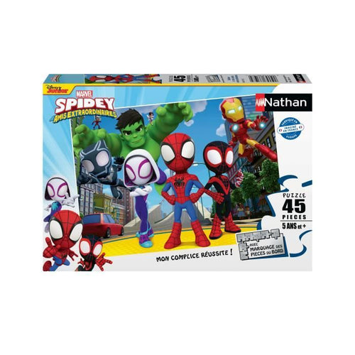 Spidey e i suoi amici puzzle 45 pezzi - Cartoni animati e fumetti - NATHAN - Dai 5 anni