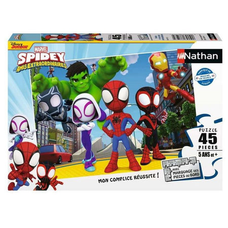 Spidey e i suoi amici puzzle 45 pezzi - Cartoni animati e fumetti - NATHAN - Dai 5 anni
