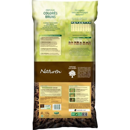 Chip colorati NATUREN marroni - 40L