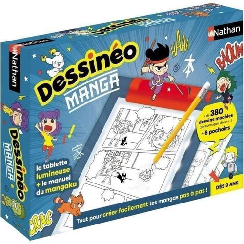 Gioco creativo - NATHAN - Dessinéo Manga - Tavoletta leggera per creare manga