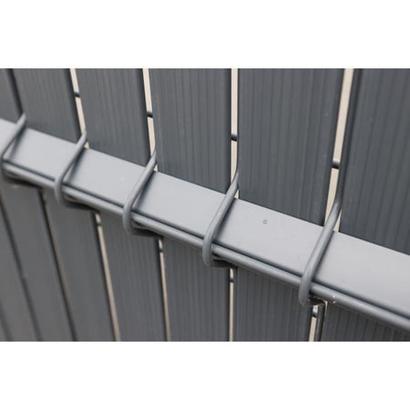 Kit lamelle frangivista - NATURE - Per pannello di recinzione rigido - Privacy 4/5 - 1.025 x 2.50 m - Antracite