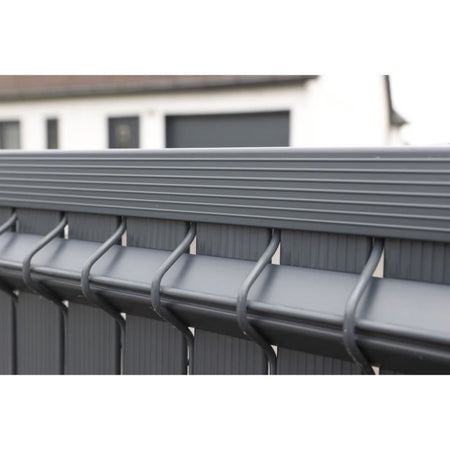 Kit lamelle frangivista - NATURE - Per pannello di recinzione rigido - Privacy 4/5 - 1.225 x 2.50 m - Antracite