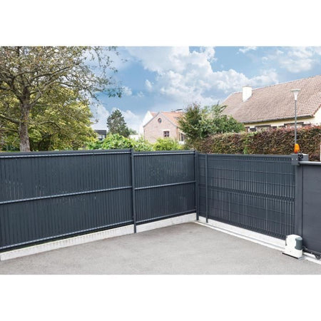 Kit lamelle frangivista - NATURE - Per pannello di recinzione rigido - Privacy 4/5 - 1.225 x 2.50 m - Antracite