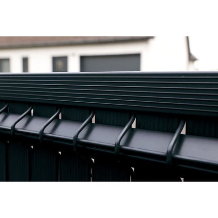 Kit di lamelle per schermatura privacy - NATURE - Per pannello di recinzione rigido - Schermo privacy 4/5 - 1.025 x 2.50 m - Nero