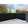 Kit di lamelle per schermatura privacy - NATURE - Per pannello di recinzione rigido - Privacy 4/5 - 1.225 x 2.50 m - Nero