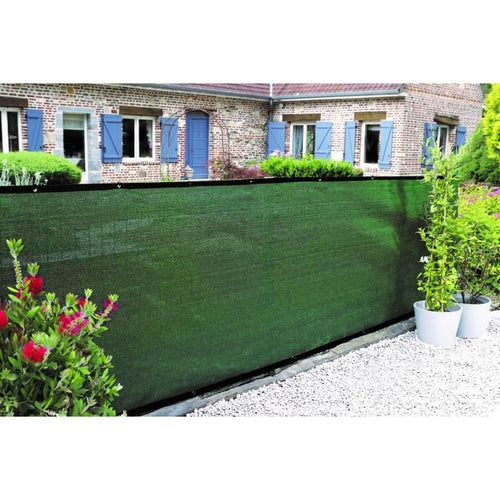 Mampara de privacidad - NATURE - 1 x 3 m - Blackout 5/5 - HDPE 350 g/m - Verde caqui