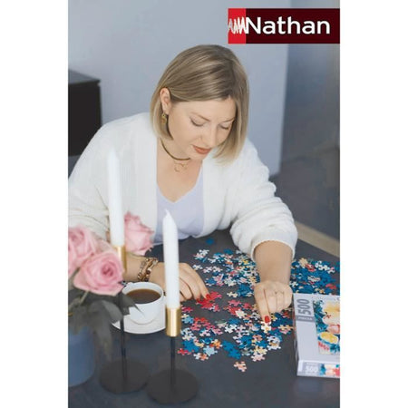 Nathan-Puzzle 500 pezzi-Poster della Corsica/Louis l'Affiche-Des 10 ans-Puzzle di alta qualità-Collezione Nostalgia-87826