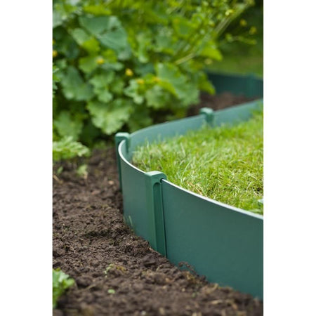 NATURA Bustina da 10 ancore per bordo giardino in polipropilene - H 26,7 x 1,9 x 1,8 cm - Verde