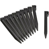 NATURE Sacchetto di 10 ancore per bordi da giardino in polipropilene - H 26,7 x 1,9 x 1,8 cm - Nero