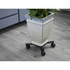 Mensola a rullo NATURE per piante allungabili - Metallo nero - H6 x 34/51 x 34/51 cm