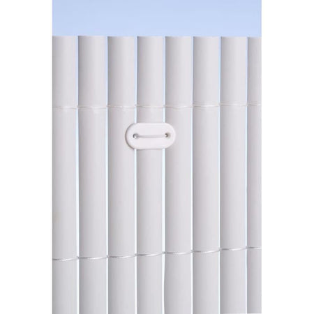 NATURE Set di 26 chiusure a rete - Schermi e canali in plastica - Bianco - (Tirante + filo plastificato da 14 cm)