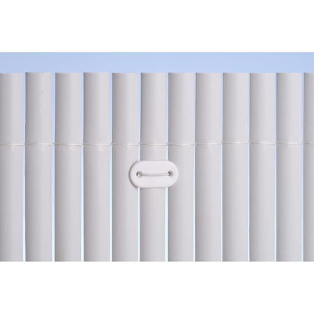 NATURE Set di 26 chiusure a rete - Schermi e canali in plastica - Bianco - (Tirante + filo plastificato da 14 cm)