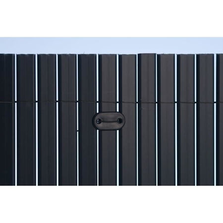 NATURE Set di 26 chiusure a rete - Schermi e canali in plastica - Grigio antracite - Cravatta + filo plastificato da 14 cm