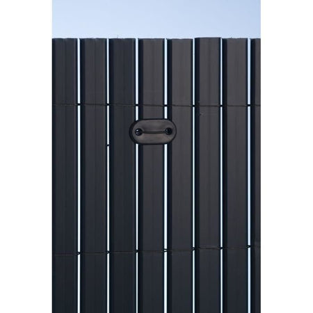 NATURE Set di 26 chiusure a rete - Schermi e canali in plastica - Grigio antracite - Cravatta + filo plastificato da 14 cm