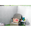 Biombo de caa de PVC de doble cara - NATURE - 1 x 3 m - 1600 g/m - Opaco 4/5 - Anti-UV - Blanco