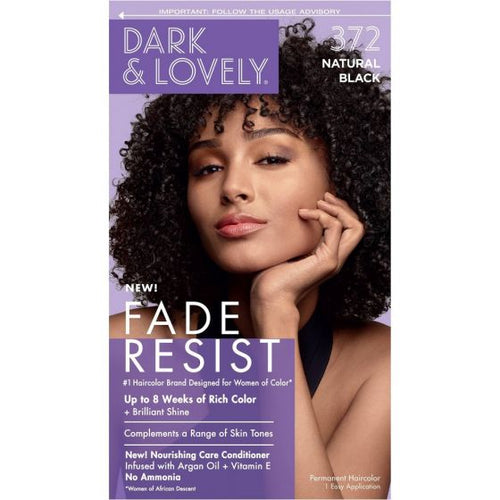 DARK & LOVELY FADE RESIST 372 NATURAL BLACK SOFT SHEEN -CARSON COLOR PER CAPELLI