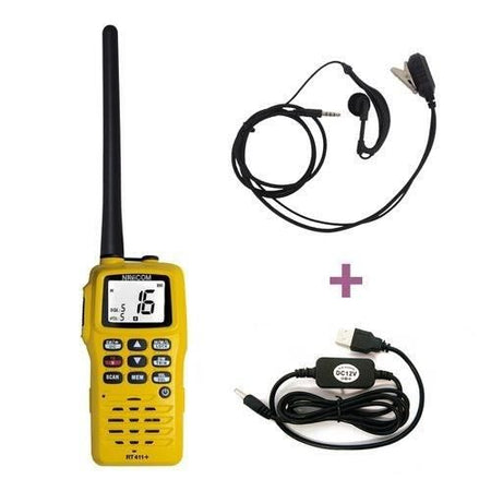 PACCHETTO VHF portatile - Navicom - RT411+220V Caricatore - Cavo USB