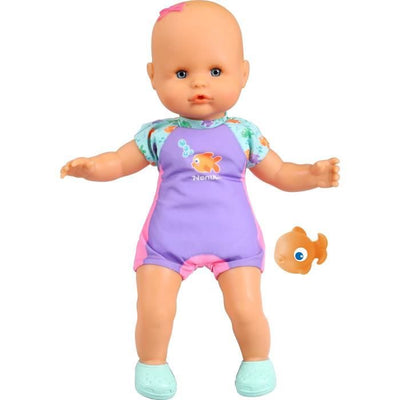 Bambola e il suo pesce - GPTOYS - NENUCO - Il mio primo bagnetto - NFN88 - 35 cm - Dai 10 mesi