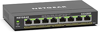 NETGEAR Plus Switch 8-port 10/100/1000 GS308EP-100PES