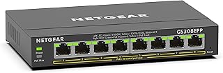 NETGEAR Plus Switch 8-port 10/100/1000 GS308EPP-100PES