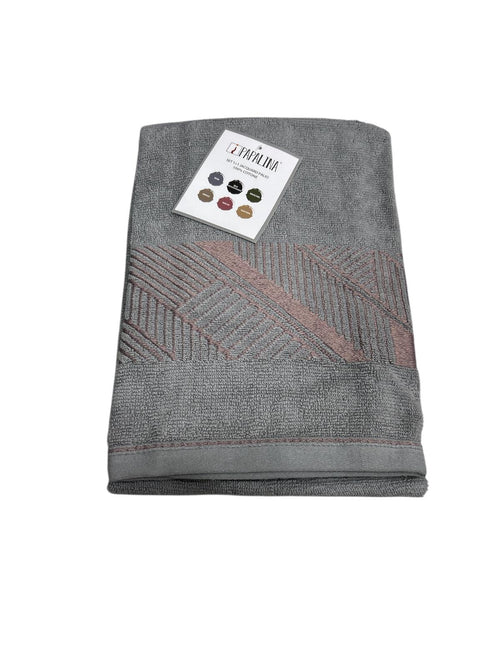 Set Asciugamani 1+1 Papalina Palio Spugna di Cotone