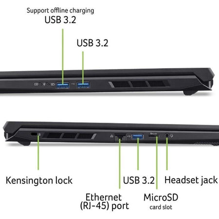 ACER Nitro V 17 AI ANV17-61-R0QC - PC portatile da gioco - Senza Windows - 17.3 FHD IPS 144Hz - RTX 4050 - Ryzen AI 5 340 - RAM 16GB - SSD da 512GB