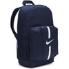 Zaino - NIKE - Academy BP Midnight Navy - Spallacci curvi, schienale imbottito, tasche multiple - 22 L - A 46 x L 30 x P 18 cm