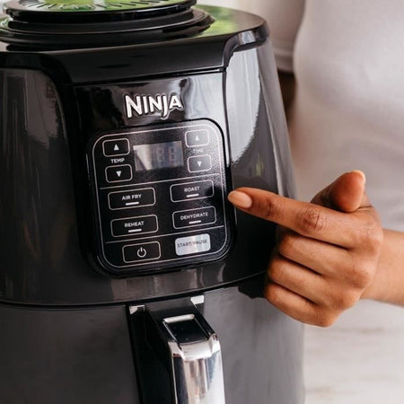 Friggitrice senza olio - Air Fryer - NINJA - AF100EU - 3,8 L - 34,5 x 27,9 x 33,8 cm - Nero