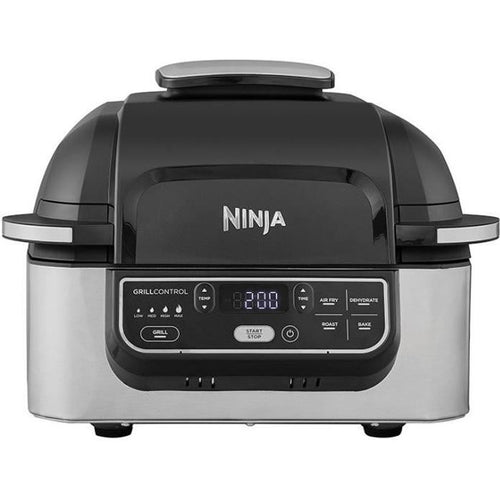 NINJA FOODI AG301EU - Grill da interno - Tecnologia Cyclonic Air - 5 modalità di cottura preprogrammate - Fino a 265 - 1760W