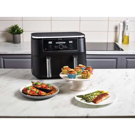 NINJA - Foodi Max - AF400EU - Friggitrice senza olio DualZone? - 2470W - 7,6L - 2 cassetti di cottura - 6 modalità di cottura