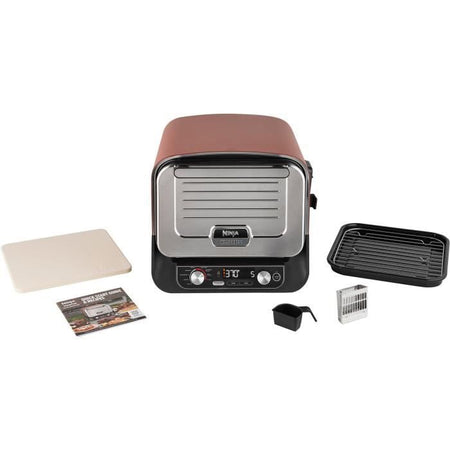 Forno elettrico per pizza 8 in 1 - NINJA - Fuoco a legna - OO101EU - Piastra Pro-heat - Pietra per pizza - 6 impostazioni