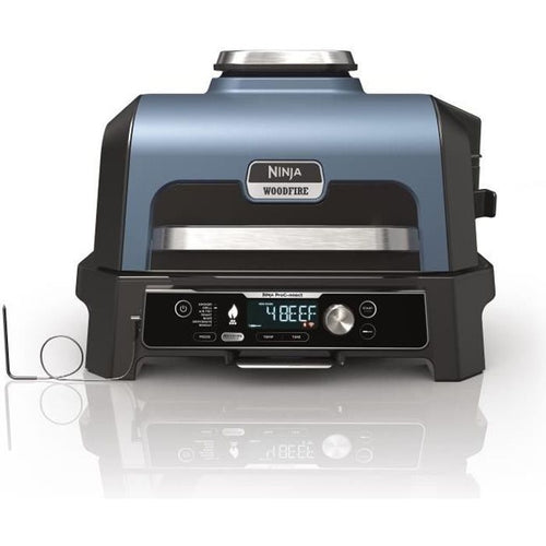 Barbecue elettrico con affumicatore e termosonda - NINJA - Woodfire Pro Connect XL - OG901EU - Pellet per legna da ardere