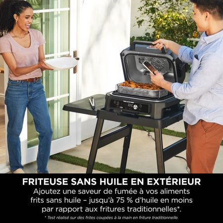 Barbecue elettrico con affumicatore e termosonda - NINJA - Woodfire Pro Connect XL - OG901EU - Pellet per legna da ardere