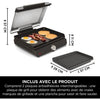 Griglia e plancha da interno - NINJA - Sizzle GR101EU - 34 x 8 x 13,5 cm - Nero