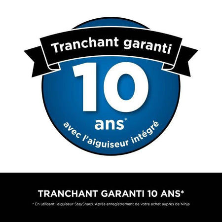 Set di coltelli NINJA StaySharp da 14 pezzi - Acciaio inossidabile e ceppo di legno - K62014EUUK