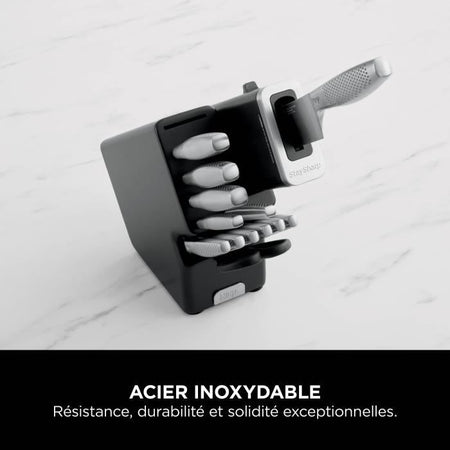 Set di coltelli NINJA StaySharp da 14 pezzi - Acciaio inossidabile e ceppo di legno - K62014EUUK