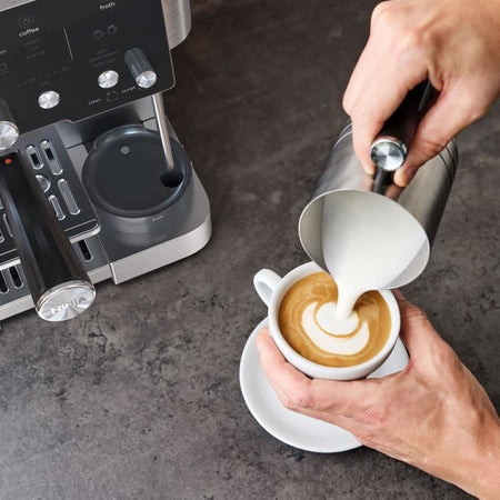 Macchina per caffè espresso - NINJA - ES501EU Luxe Essential - 2 L - Display digitale - Nero / Acciaio inossidabile