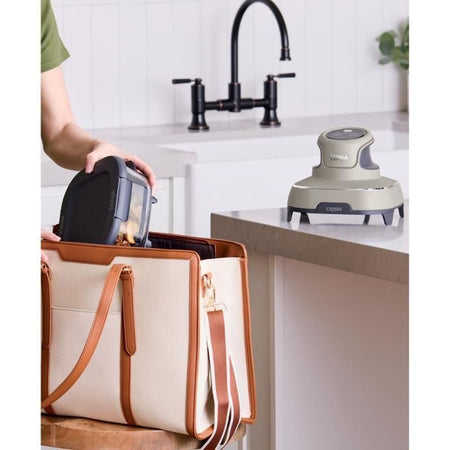 Friggitrice portatile senza olio NINJA - CRISPI - Contenitori da 1,4 L e 3,8 L - 4 programmi preimpostati - 1400 W - Beige