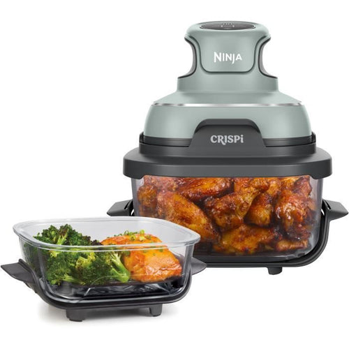 Friggitrice portatile senza olio NINJA - CRISPI - Contenitori da 1,4 L e 3,8 L - 4 programmi preimpostati - 1700 W - Salvia