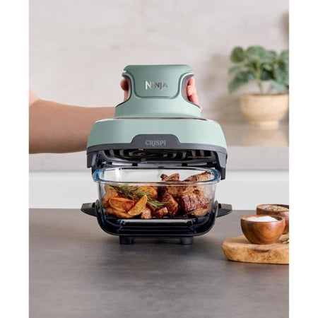 Friggitrice portatile senza olio NINJA - CRISPI - Contenitori da 1,4 L e 3,8 L - 4 programmi preimpostati - 1700 W - Salvia