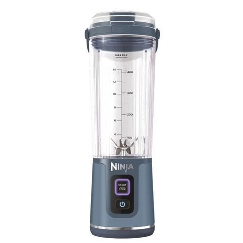Frullatore portatile Ninja Blast - BC150EUNV - Ciotola da 530 ml - Durata della batteria 2 ore - Senza fili - Senza BPA - Blu denim