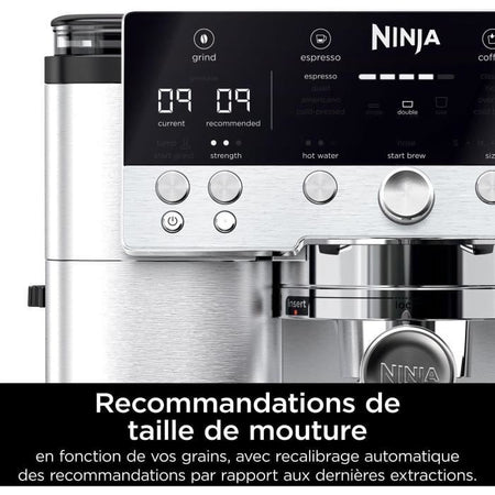 Cafetera - NINJA - ES601EU Luxe Premier - 1650 W - 2 Litros - Acero inoxidable