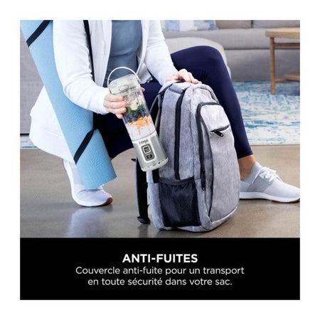 Frullatore portatile Ninja Blast - BC150EUWH - Ciotola da 530 ml - Durata della batteria 2 ore - Senza fili - Senza BPA - Bianco