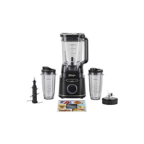 Frullatore Ninja Detect Power Blender Pro 1200W - 2 in 1 - 2L - 15 modalità - 10 velocità - Nero