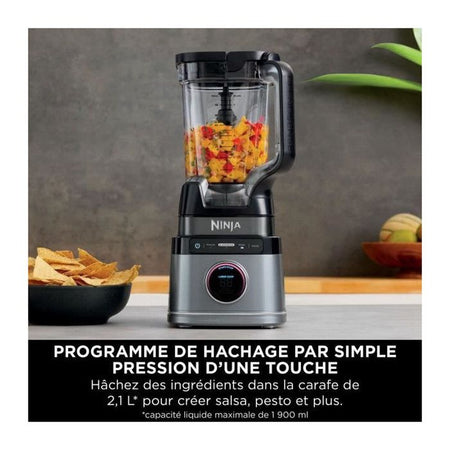 Frullatore professionale NINJA Detect Power TB201EU - Brocca da 2 litri - 1200 W - Nero e argento - 15 modalità - TB201EU