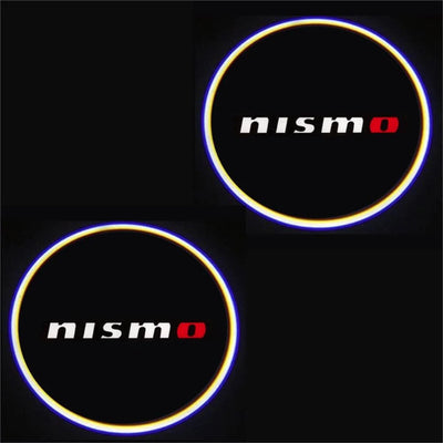 KIT LUCI LED LOGO PROIETTORE NISMO PORTIERA BATTERIA CON SENSORE MAGNETE TUNING
